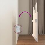 vidaXL Tête de lit murale Blanc 82 5x3x80 cm Bois massif de pin