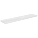 vidaXL Étagère murale flottante 2Pièces Blanc brillant 120x23 5x3 8cm MDF