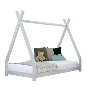 Lit tipi enfant NAKANA 120 x 190 gris clair