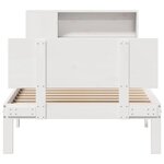 vidaXL Lit bibliothèque sans matelas blanc 100x200 cm bois pin massif