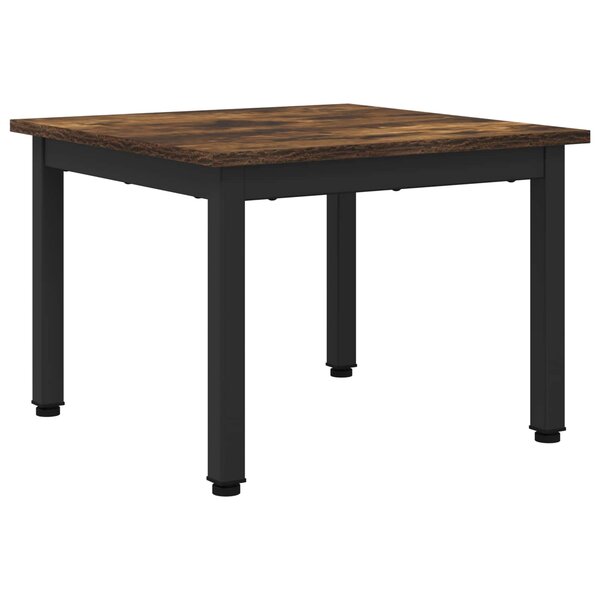 vidaXL Table basse Chêne Fumé 50 x 50 x 36 cm Bois d'ingénierie