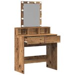 vidaXL Coiffeuse Bois Ancien 80 x 41 x 144 5 cm Bois d'ingénierie