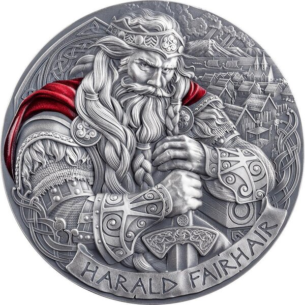 Pièce de monnaie en Argent 2000 Francs g 62.2 (2 oz) Millésime 2025 Way to Valhalla HARALD FAIRHAIR
