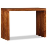 vidaXL Table console Bois massif avec finition miel 110x40x76 cm