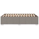 vidaXL Cadre de lit sans matelas taupe 120x190 cm tissu