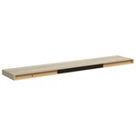 vidaXL Étagère flottante murale chêne 120x23 5x3 8 cm MDF