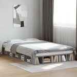 vidaXL Cadre de lit sans matelas sonoma gris 120x200 cm