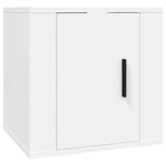 vidaXL Ensemble de meubles TV 2 Pièces Blanc Bois d'ingénierie