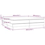 vidaXL Sommier à lattes de lit et matelas Bleu foncé 200x200cm Velours