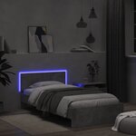 vidaXL Cadre de lit sans matelas avec lumières LED 100x200 cm