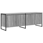 vidaXL Meuble TV Gris Sonoma 140 x 36 x 49.5 cm Bois d'ingénierie