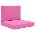 vidaXL Coussin de canapé d'extérieur Polyester Rose 60 x 60 cm