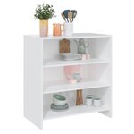 vidaXL Buffet Blanc 70x40 5x75 cm Bois d'ingénierie