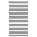 vidaXL Store vénitien zébré 70 9 x 120 cm largeur du tissu 66 7 cm gris