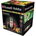 RUSSELL HOBBS 23180-56 Blender Mixeur Nutriboost Compact Multifonctions 700W Inox Brossé, Préparations Vitaminées, 15 Accessoires In