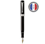 PARKER Duofold Centennial Stylo plume  Noir  Plume moyenne en or 18K  encre noire   Coffret cadeau
