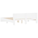 vidaXL Cadre de lit sans matelas blanc 200x200 cm