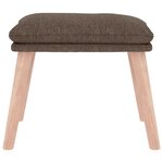 vidaXL Repose-pied Taupe 45x29 5x35 cm Tissu