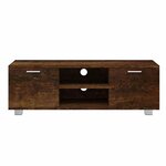 vidaXL Meuble TV Chêne fumé 120x40 5x35 cm Bois d'ingénierie