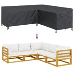 vidaXL Housse pour mobilier d'extérieur 220 x 220 x 80 cm