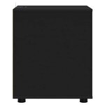 vidaXL Armoire de rangement Noir 40 x 48 x 57 cm Bois d'ingénierie