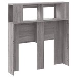 vidaXL Tête de lit à LED sonoma gris 100x18 5x103 5 cm bois ingénierie