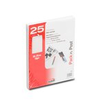 Paquet de 25 pochettes dos carton velin blanc 24 260x330 bande de protection GPV