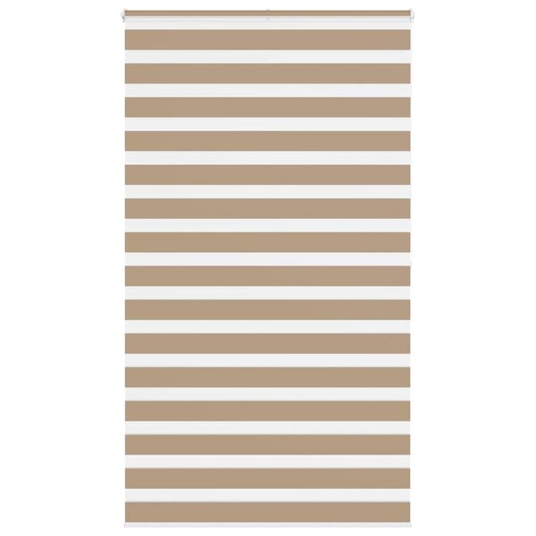 vidaXL Store zèbre marron sable largeur du tissu 115 9 cm polyester