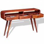 vidaXL Table console Bois massif 120x30x75 cm