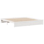 vidaXL Lit bibliothèque sans matelas blanc 180x200 cm bois pin massif
