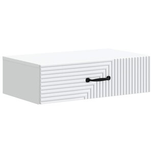 vidaXL Table d'appoint murale Blanc 59 x 34 5 x 17 cm
