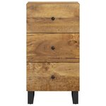 vidaXL Buffet avec 3 tiroirs 40x33 5x75 cm bois massif de manguier