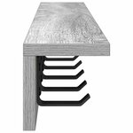 vidaXL Porte-manteau mural Sonoma gris 80 x 10.5 x 10.5 cm