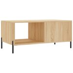 vidaXL Table basse chêne sonoma 90x50x40 cm bois d'ingénierie