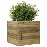 vidaXL Jardinière 50x50x46 cm bois de pin imprégné