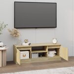 vidaXL Meuble TV avec porte Chêne sonoma 102x30x36 cm