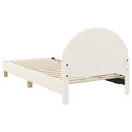 vidaXL Cadre de lit pour enfants avec tête de lit Crème 90 x 200 cm