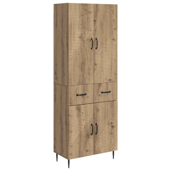 vidaXL Ensemble de Meubles 2 Pièces Chêne artisanal 66 x 34 5 x 89 5 cm