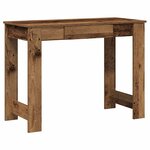 vidaXL Bureau vieux bois 100x45x75 cm bois d'ingénierie