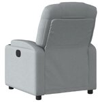 vidaXL Fauteuil inclinable en tissu gris clair