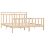 vidaXL Cadre de lit Bois de pin massif 200x200 cm