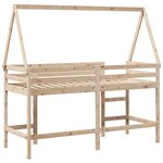 vidaXL Lit superposé avec échelle et toit sans matelas 90x190 cm