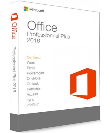 Microsoft Office 2016 Professionnel Plus (5 PC) - Clé licence à télécharger