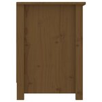 vidaXL Meuble TV Marron miel 103x36 5x52 cm Bois de pin massif