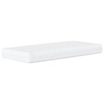 vidaXL Lit Viana avec matelas cappuccino 90x190 cm similicuir