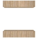 vidaXL Meubles TV 4 Pièces chêne sonoma 80x30x30 cm bois d'ingénierie