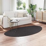 vidaXL Tapis HUARTE Anthracite 100 x 200 cm Polyester