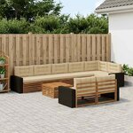 vidaXL Ensemble de canapés d'extérieur 9 pc