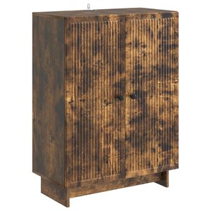 vidaXL Buffet Chêne fumé 66 x 34 5 x 90 cm Bois d'ingénierie