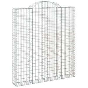 vidaXL Panier de gabions arqué 200x30x220/240 cm Fer galvanisé